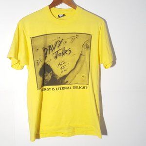 Vintage Davy Jones (Monkees) 1991 Yellow Band Tee